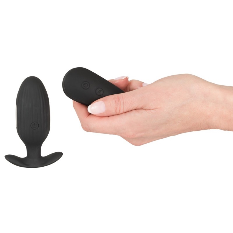 XOUXOU E-stim Butt Plug - Elektro análdildó (fekete) 48130 termék bemutató kép