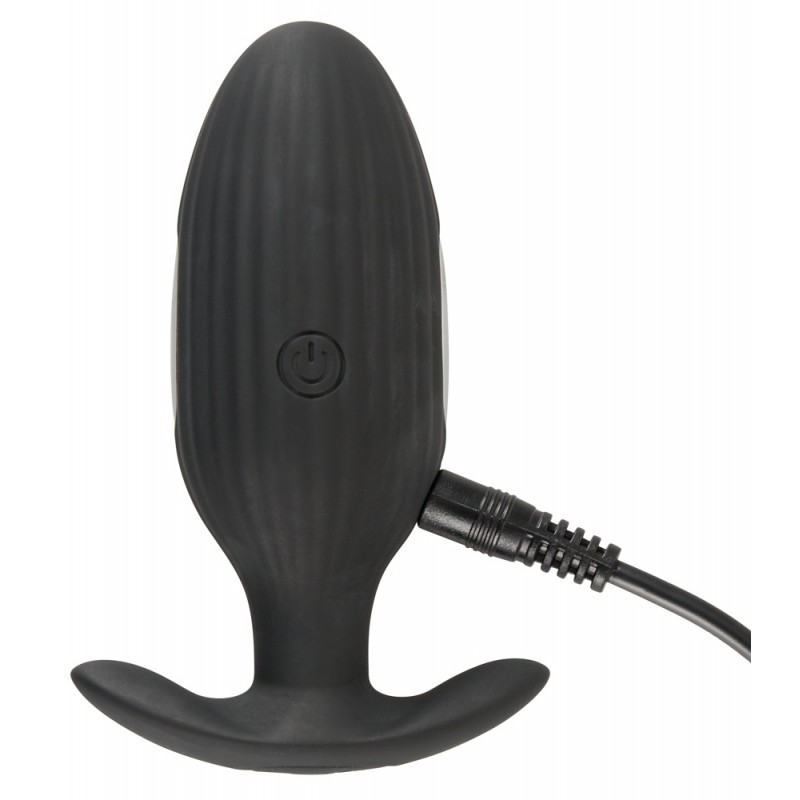 XOUXOU E-stim Butt Plug - Elektro análdildó (fekete) 48132 termék bemutató kép