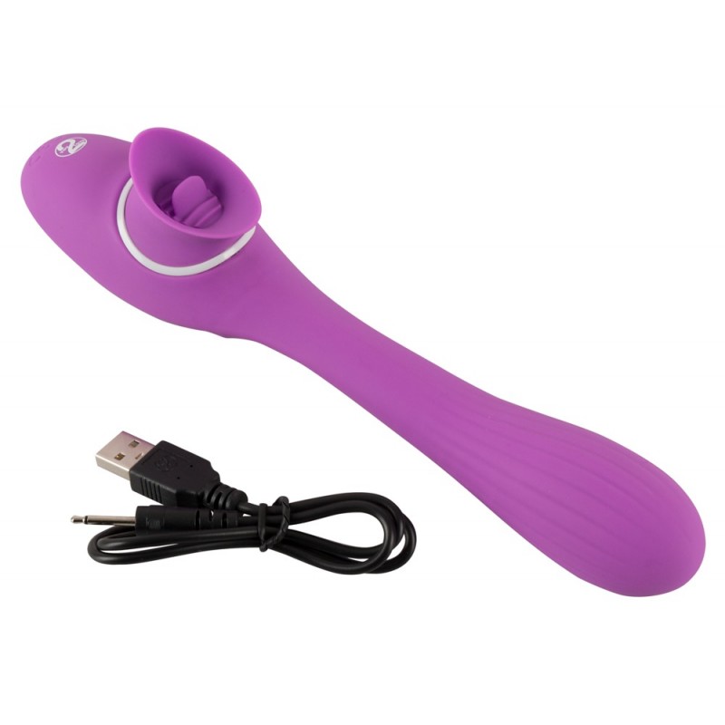 You2Toys - 2-Function Vibe - akkus csikló- és hüvelyi vibrátor (lila) 62361 termék bemutató kép