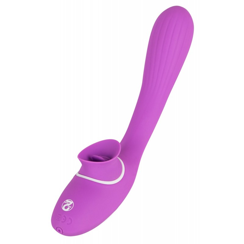 You2Toys - 2-Function Vibe - akkus csikló- és hüvelyi vibrátor (lila) 62356 termék bemutató kép