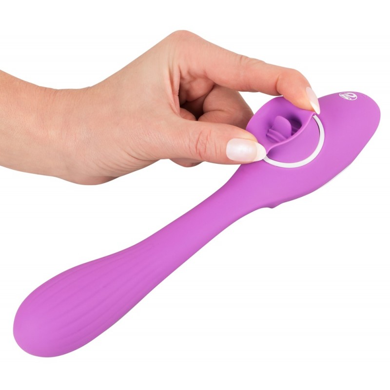 You2Toys 2 Function Vibe - akkus 2in1 vibrátor (lila) 62358 termék bemutató kép