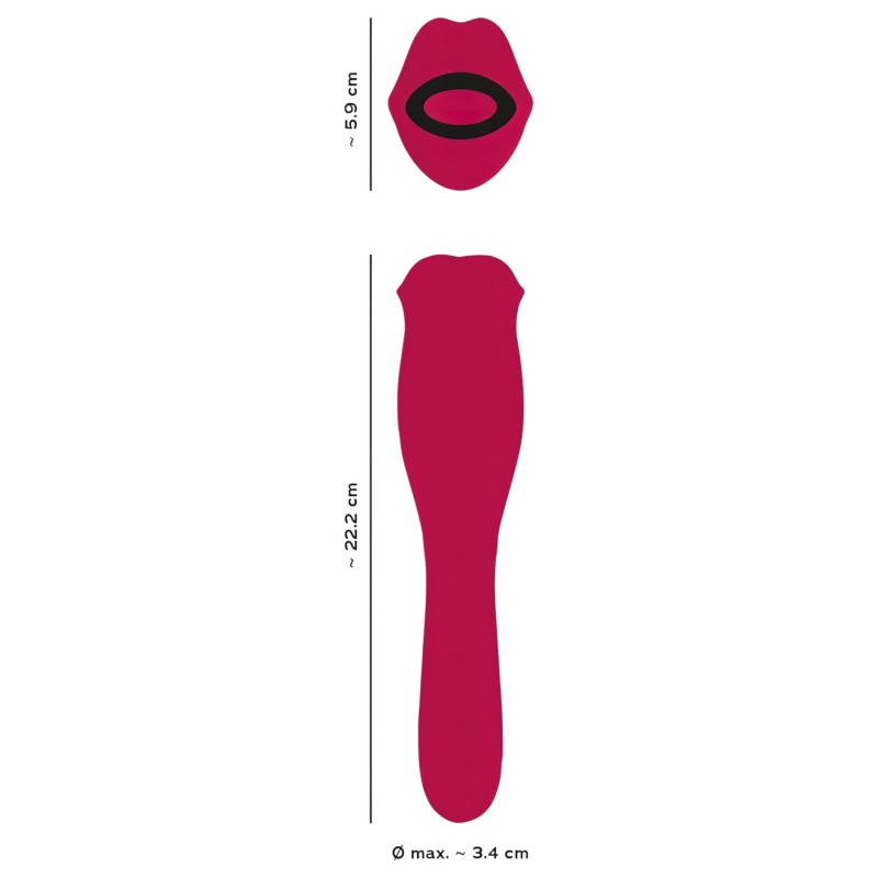 You2Toys - 2in1 nyelves vibrátor (pink) 119019 termék bemutató kép