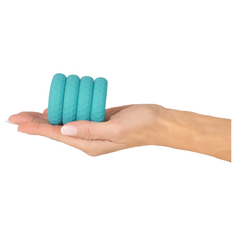 You2Toys - 3in1 pénisz- és heregyűrű szett (türkiz) 145392 termék bemutató kép