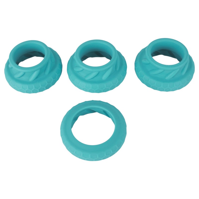 You2Toys - 3in1 pénisz- és heregyűrű szett (türkiz) 145393 termék bemutató kép