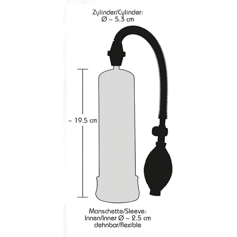 You2Toys Bang - kézi vákuumos péniszpumpa (átlátszó) 157798 termék bemutató kép