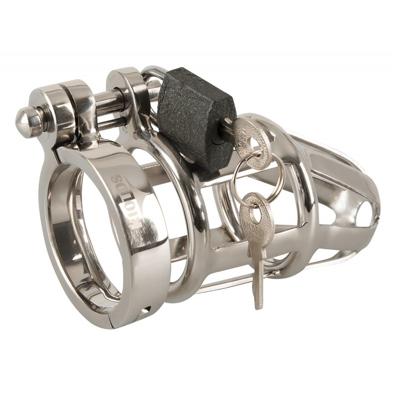 You2Toys - Chastity Cage - fém pénisz ketrec, lakattal 118276 termék bemutató kép
