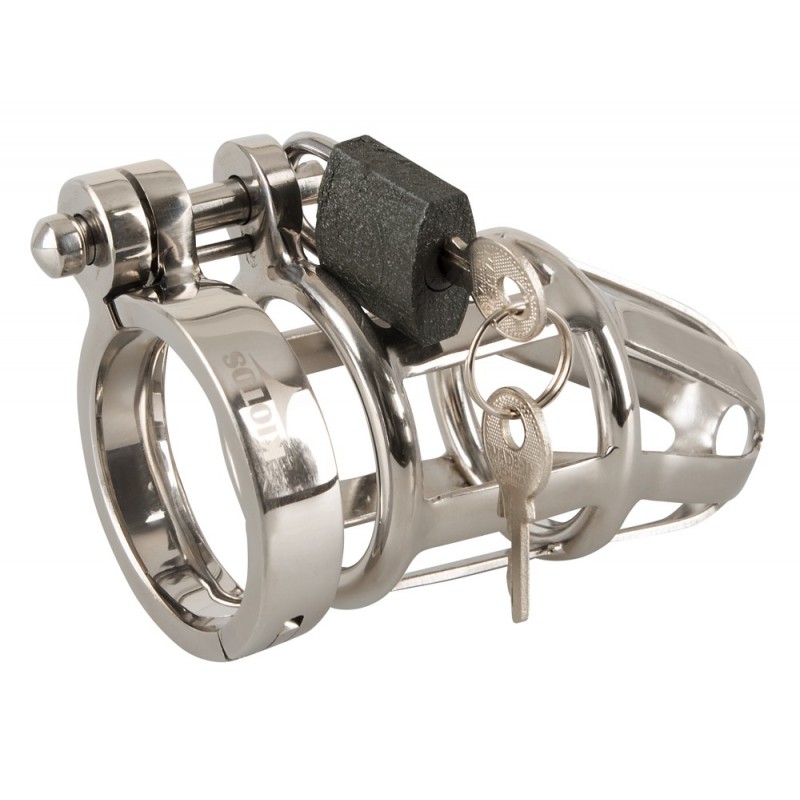 You2Toys - Chastity Cage - fém pénisz ketrec, lakattal 62218 termék bemutató kép