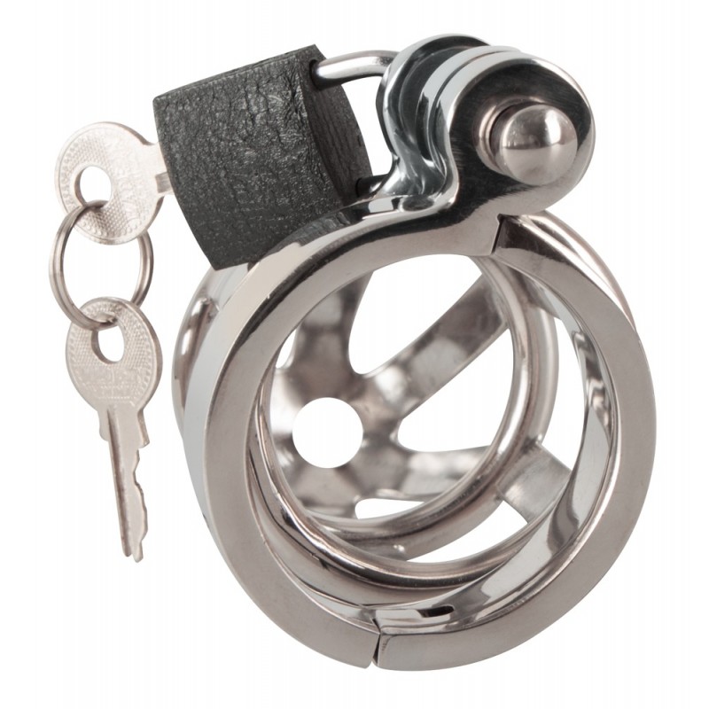 You2Toys - Chastity Cage - fém pénisz ketrec, lakattal 62221 termék bemutató kép
