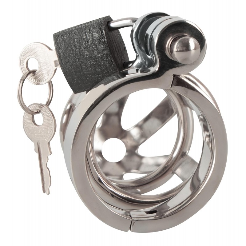 You2Toys Chastity Cage - fém péniszketrec lakattal, férfi erényöv 158559 termék bemutató kép