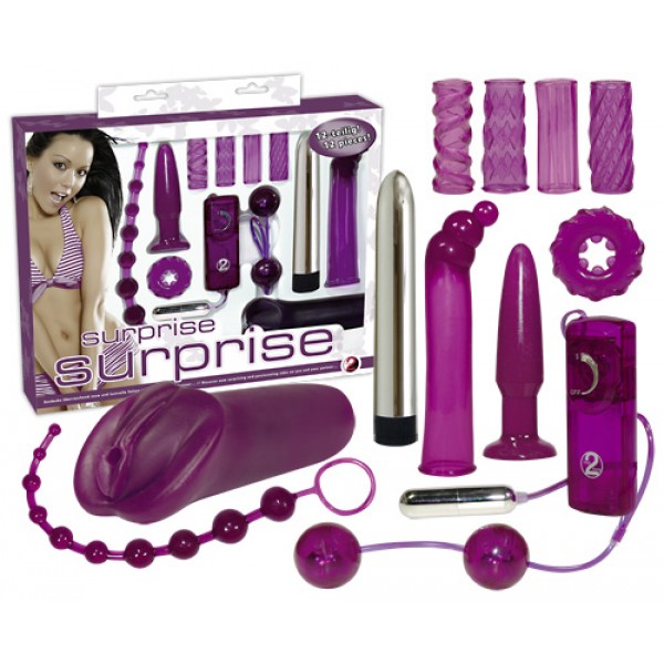 You2Toys - Erotikus meglepetések - vibrátor szett (12 részes)