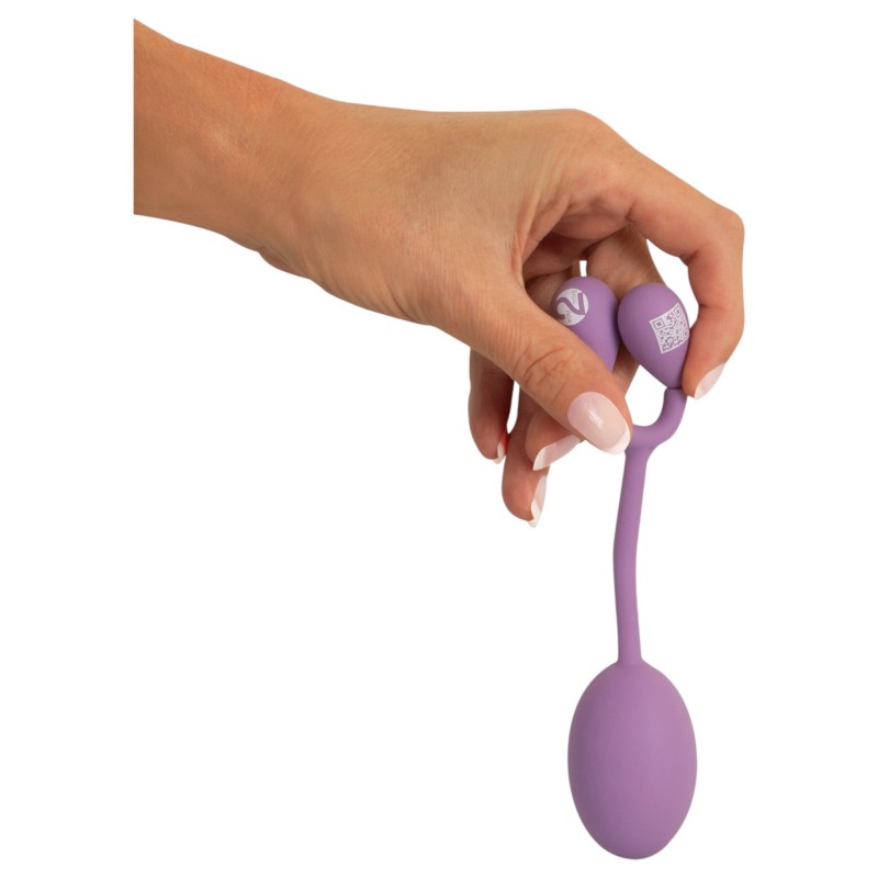 You2Toys - szilikon intim tréner mozgó súlyokkal - 78 g (lila) 122300 termék bemutató kép
