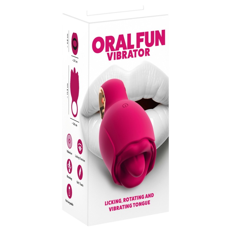 You2Toys Oral Fun - nyelves csiklóizgató (rózsaszín) 152117 termék bemutató kép