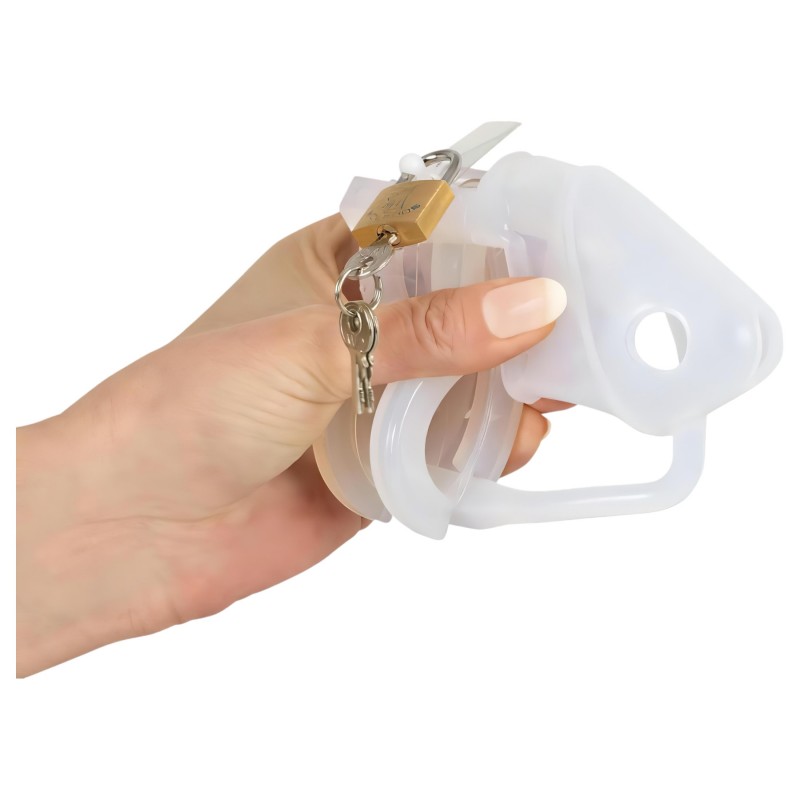 You2Toys - Peniscage - szilikon pénisz ketrec (fehér) 118264 termék bemutató kép