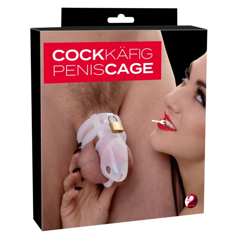 You2Toys - Peniscage - szilikon pénisz ketrec (fehér) 61934 termék bemutató kép