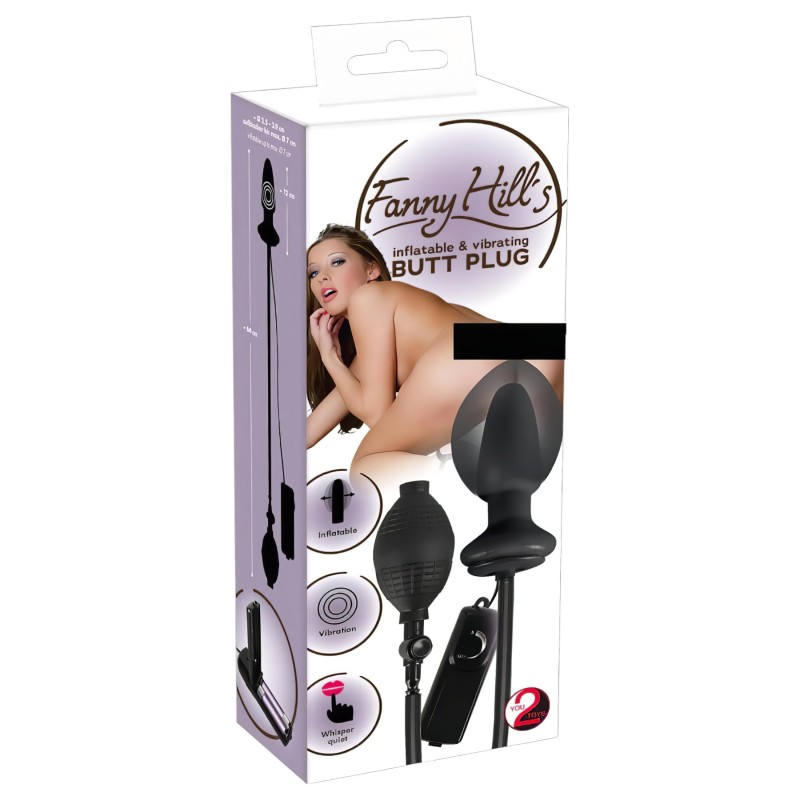 You2Toys - pumpálható anál vibrátor (fekete) 106654 termék bemutató kép