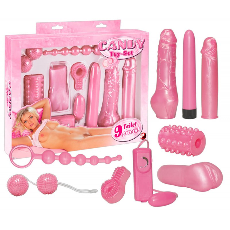 You2Toys - Rózsaszín - vibrátoros készlet (9 részes) 60529 termék bemutató kép