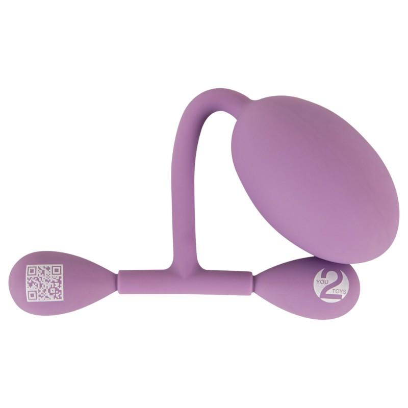 You2Toys - szilikon intim tréner mozgó súlyokkal - 78 g (lila) 171512 termék bemutató kép