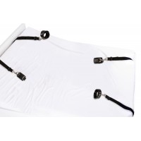 ZADO - bőr ágyhoz kötöző szett (fekete) 70014 termék bemutató kép