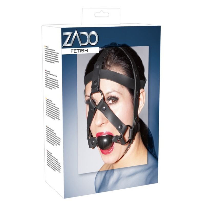 ZADO - bőr szerszám és szájpecek (fekete) 78569 termék bemutató kép
