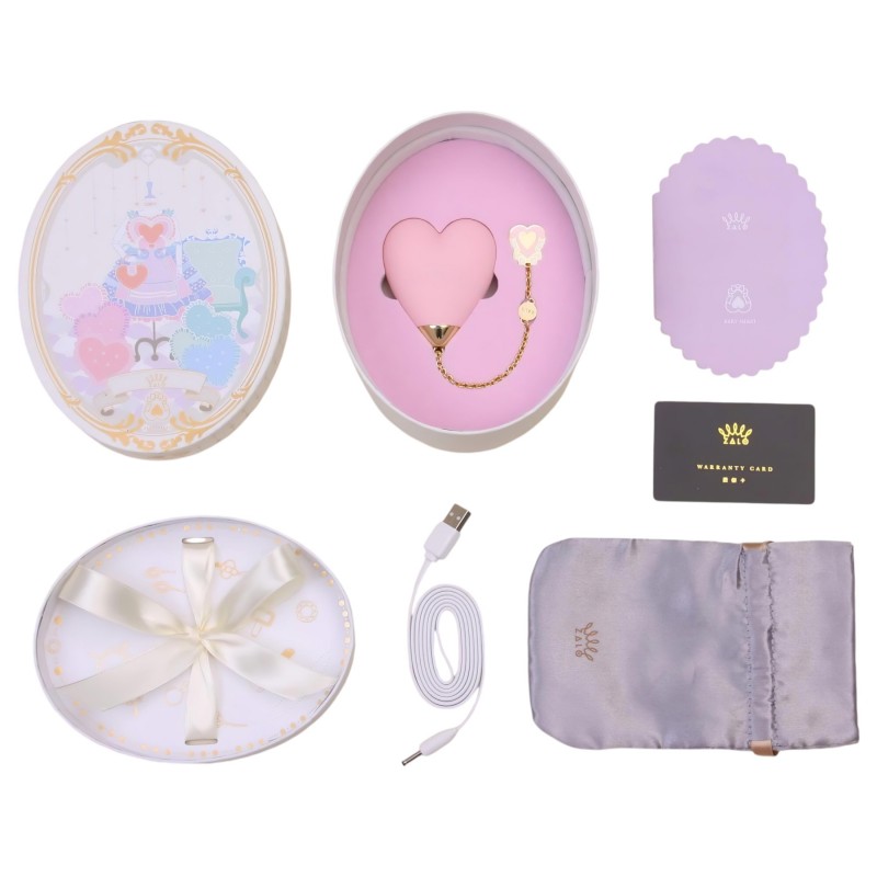 ZALO Baby Heart - okos vízálló csikló vibrátor (viola) 117266 termék bemutató kép