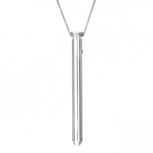 Vesper - luxus vibrátor nyaklánc (ezüst)